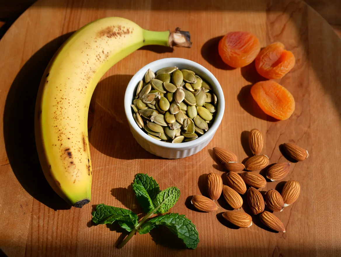 An assortment of nutrient-rich foods associated with sleep nutrition research